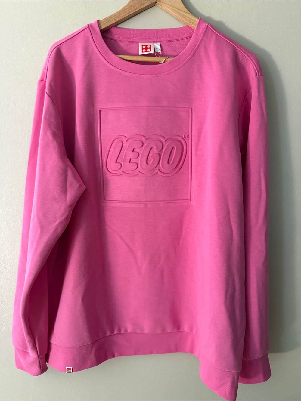 LEGO Pink Embossed Logo Crewneck Sweatshirt - Women